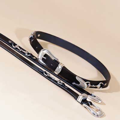 Tory Leather Snaffle Bit Belt w/ Silver Buckle Belt – Beval Saddlery